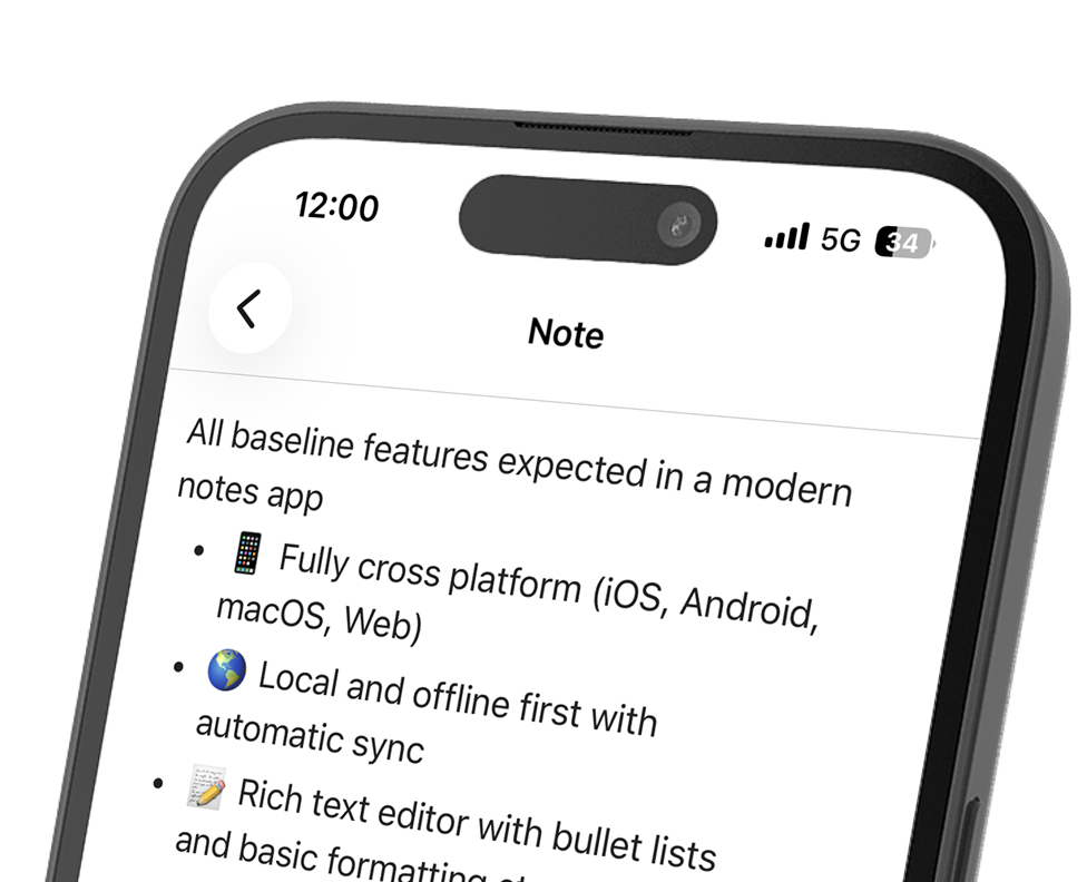 Topilo Notes Screenshot